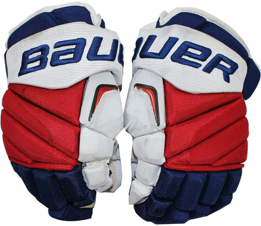 Dominic Moore New York Rangers 2015-2016 Season Game Used Bauer APX2 Gloves (Pair)