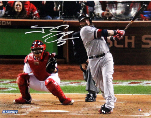 Jonny Gomes Signed Grey Jersey Swing 8x10 Photo