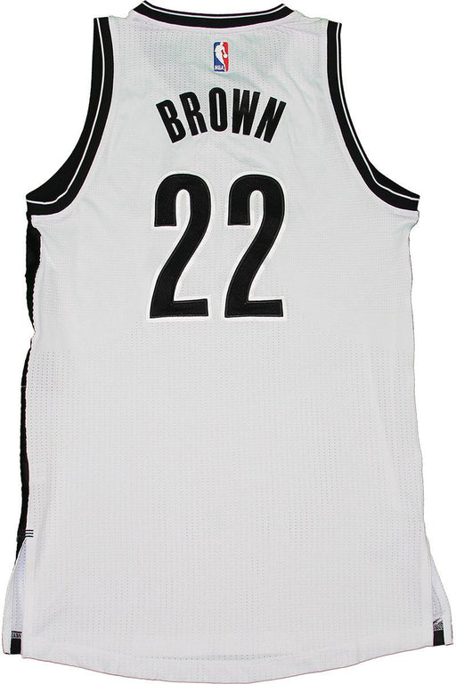 Markel Brown Jersey - Brooklyn Nets 2014-2015 Season Game Used #22 White Jersey (L) (Used 3/2  3/4  3/23  3/27)(BKN01616)