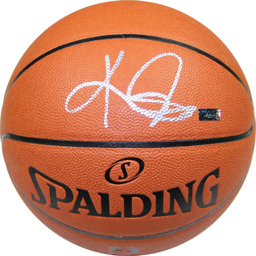 Kyrie Irving Signed Spalding I/O NBA Orange Basketball (Panini/SSM)