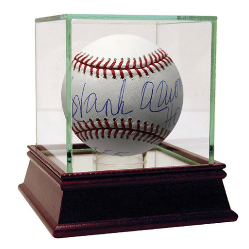 Hank Aaron Signed OMLB Selig Baseball HOF 82 755 Inscription Steiner