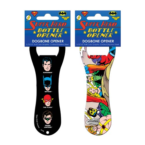 Justice League Classic Dogbone Bottle Opener                