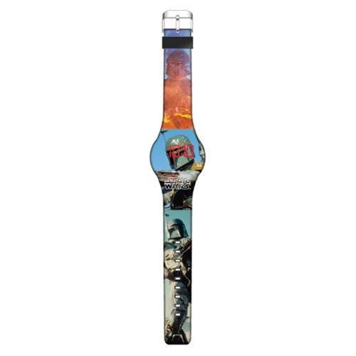 Star Wars Boba Fett Live Action Image LED Watch             