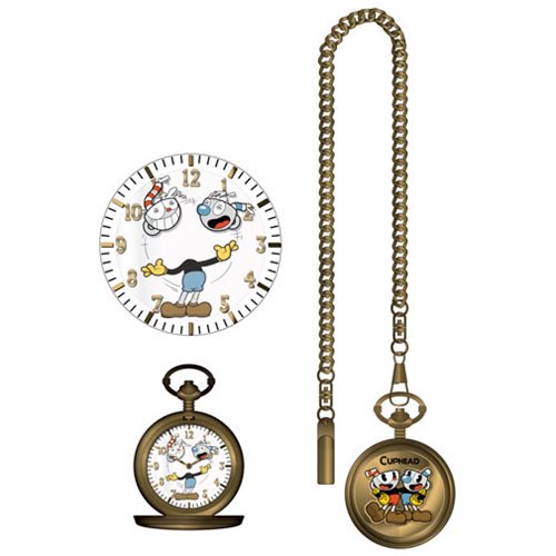 Cuphead Character Cover Pocket Watch                        