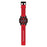 Deadpool Logo Dial Black Sport Case Red Strap Watch         