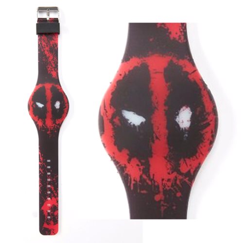 Deadpool Splatter Logo LED Watch                            