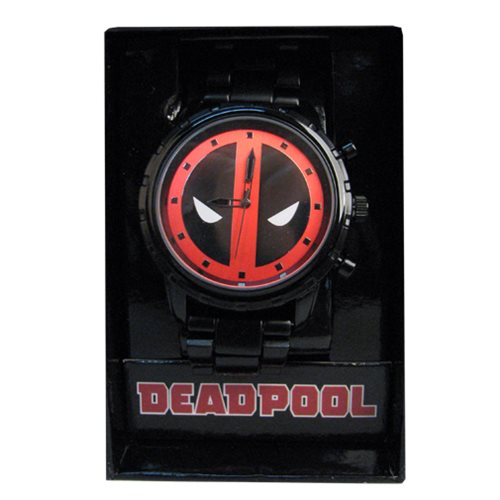 Deadpool Logo Dial Gunmetal Bracelet Watch                  