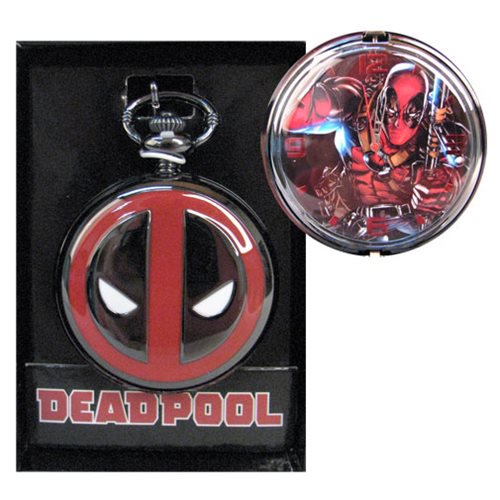 Deadpool Logo Cover Pocket Watch                            