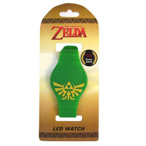 Legend of Zelda Triforce Symbol Green LED Watch             