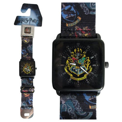 Harry Potter School Crests Print Seatbelt Watch             