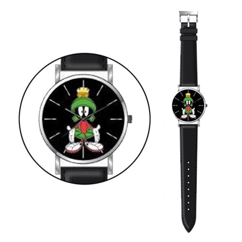 Looney Tunes Marvin the Martian Black Strap Watch           