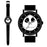 NBX Jack Skellington Black Strap Watch                      