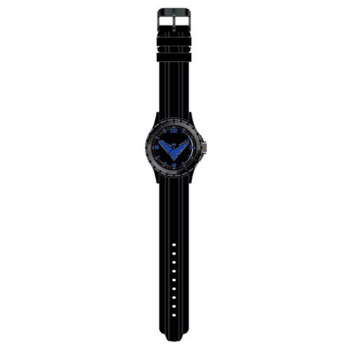 Nightwing Classic Logo with Black Strap Watch               