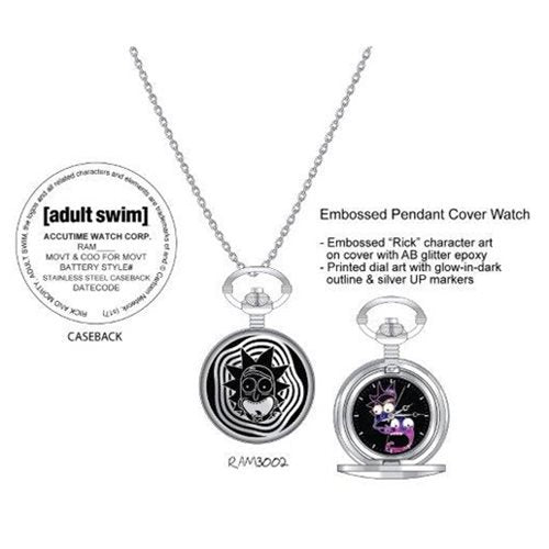 Rick and Morty Embossed Pendant Cover Watch                 