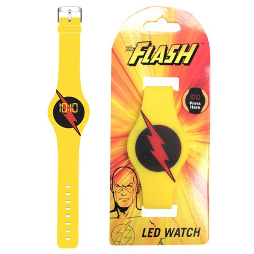 Flash TV Reverse Flash Emblem Yellow LED Watch              