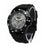 Superman Black Logo Watch with Black Rubber Strap           