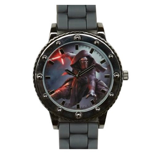 Star Wars Episode VII TFA Kylo Ren Grey Silicone Strap Watch