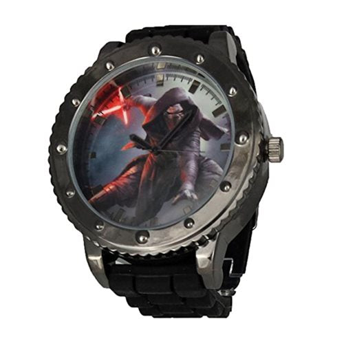 Star Wars Episode VII TFA Kylo Ren Black Silicone Watch     