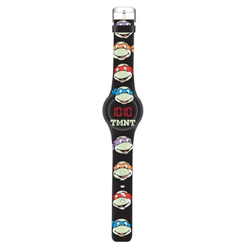 TMNT Glow In The Dark Faces LED Watch                       