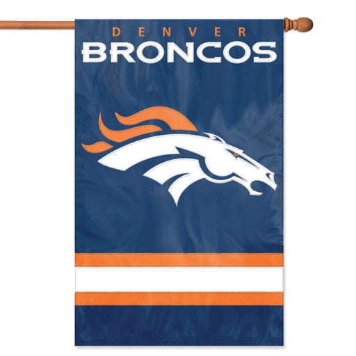 NFL Denver Broncos Applique Banner Flag