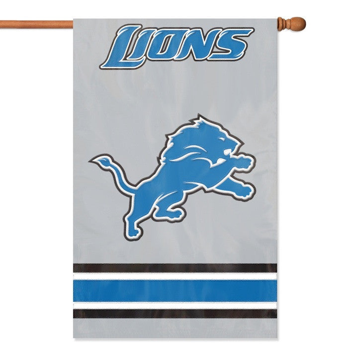 NFL Detroit Lions Applique Banner Flag