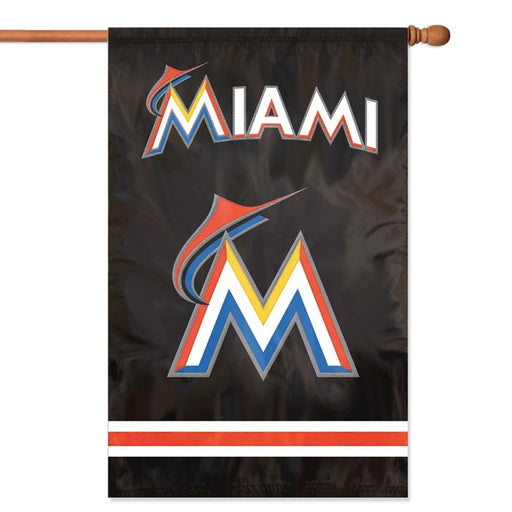 MLB Miami Marlins Applique Banner Flag