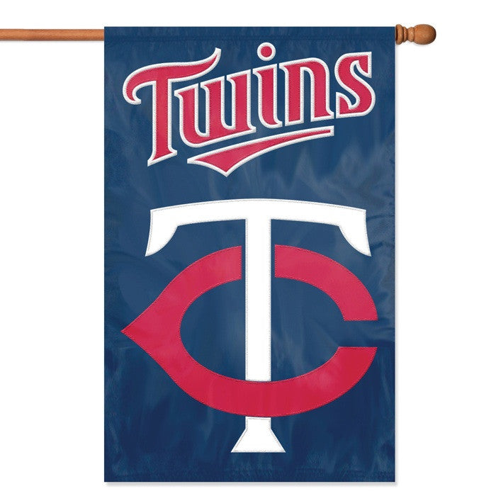 MLB Minnesota Twins Applique Banner Flag