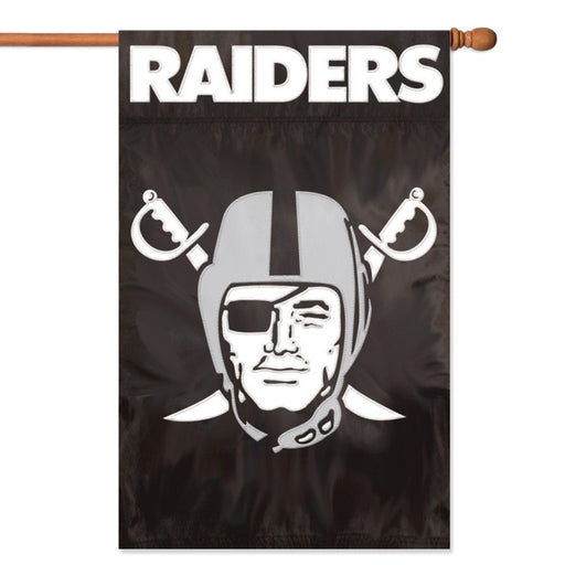 NFL Oakland Raiders Applique Banner Flag