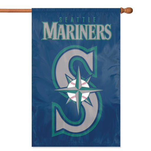 MLB Seattle Mariners Applique Banner Flag