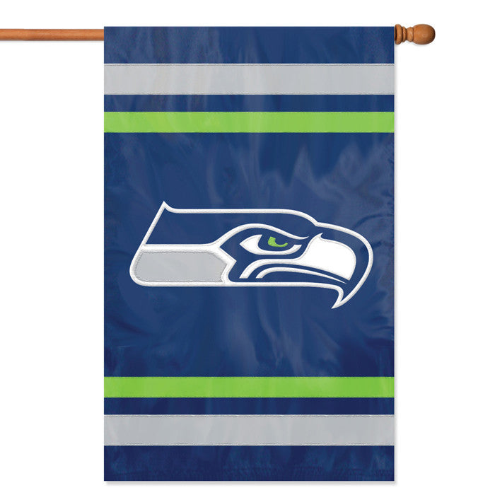 NFL Seattle Seahawks Applique Banner Flag