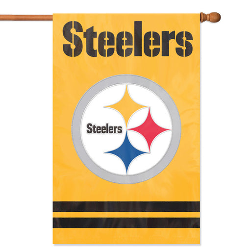 NFL Pittsburgh Steelers Applique Banner Flag