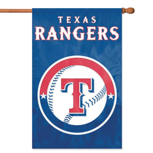 MLB Texas Rangers Applique Banner Flag