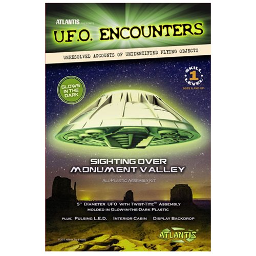 Monument Valley UFO Glow-In-The-Dark Model Kit with Light   