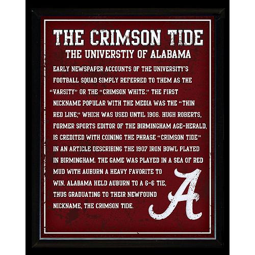 Alabama Crimson Tide 8x10 Plaque