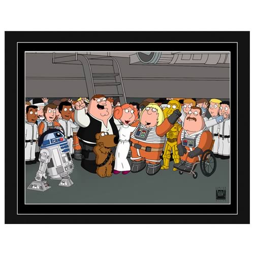 Star Wars Family Guy Victory! Paper Giclee Print            