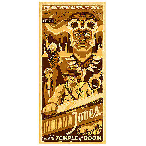 Indiana Jones The Adventure Continues Paper Giclee Print    