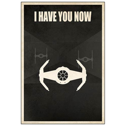 Star Wars I Have You Now TIE Fighter Paper Giclee Print     