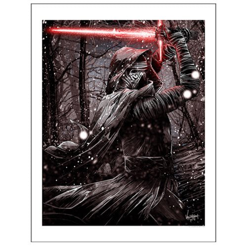 Star Wars: TFA Kylo Ren Paper Giclee Art Print              