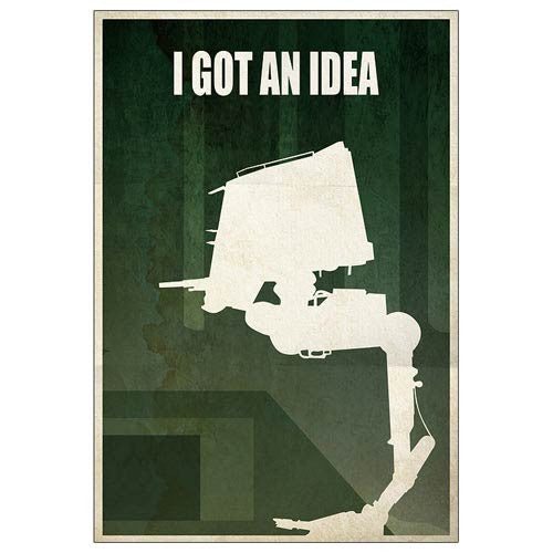 Star Wars AT-ST Walker I Got an Idea Paper Giclee Print     