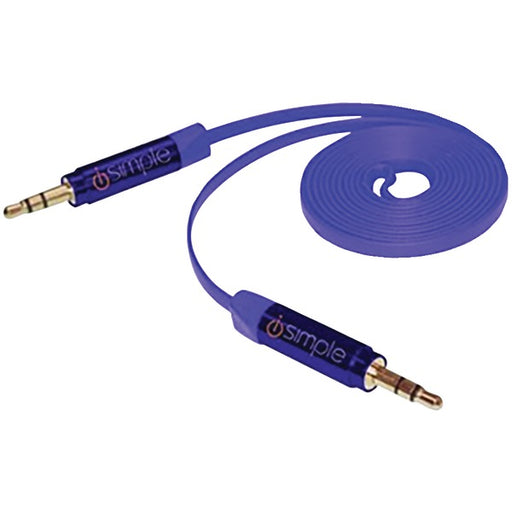 3FT 3.5MM FLAT CABLE BLU