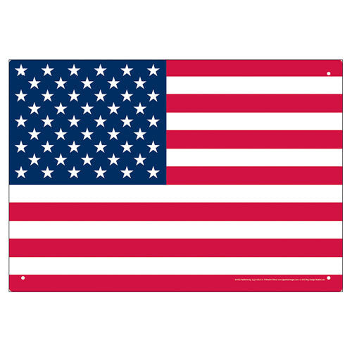 USA Flag Tin Sign                                           