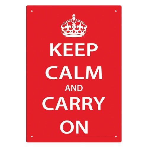 Keep Calm Tin Sign                                          