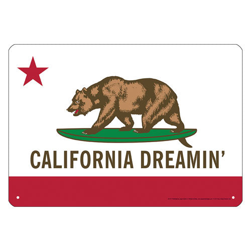 California Dreamin Tin Sign                                 