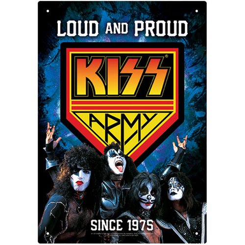 KISS Army Tin Sign                                          