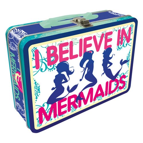 I Believe in Mermaids Regular Fun Box Tin Tote              