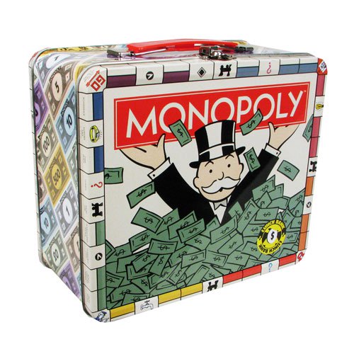 Monopoly Tin Large Fun Box Tin Tote                         