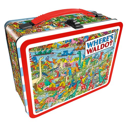 Where's Waldo Dinosaurs Gen 2 Fun Box Tin Tote              