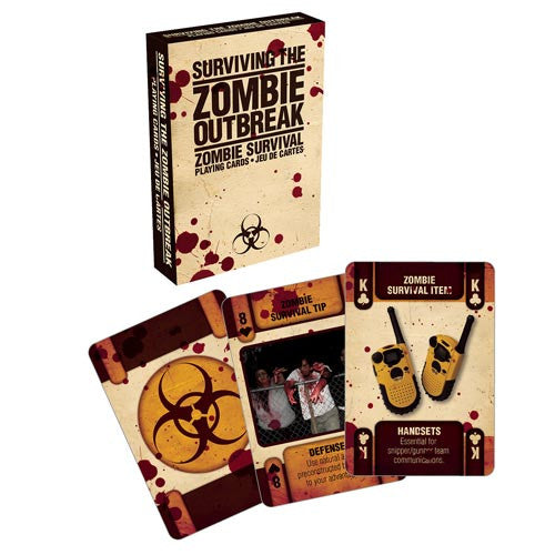 Zombie Outbreak Playing Cards                               