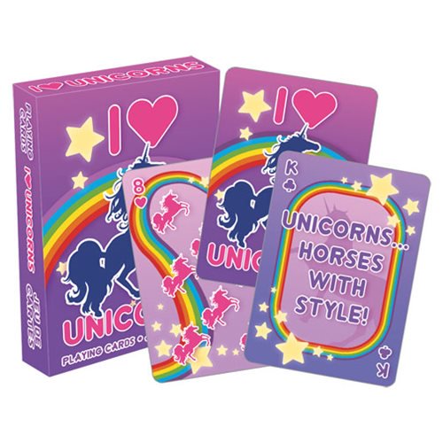 I Heart Unicorns Playing Cards                              