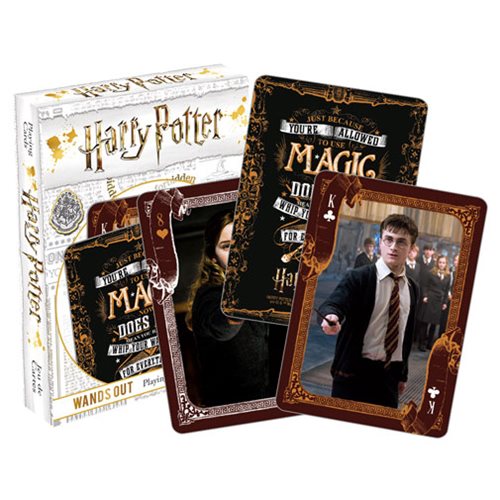 Harry Potter Wands Out Playing Cards                        